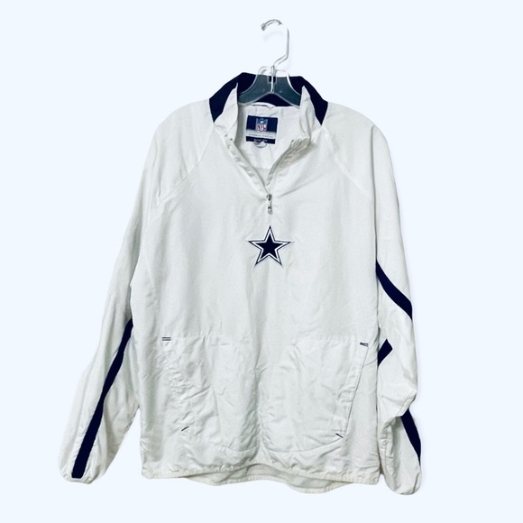 NFL Other - SOLD NFL Men's RBK Athletic Sideline Dallas Cowboys White/Navy Pull Over Jacket